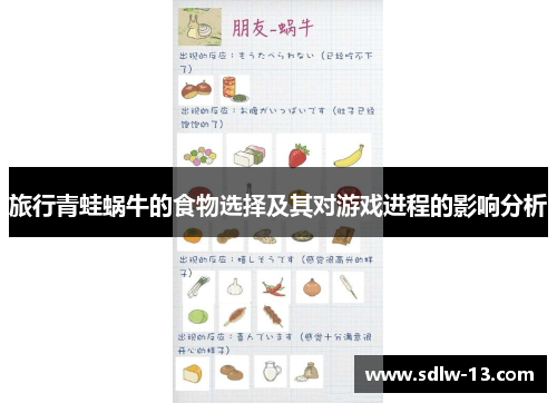 旅行青蛙蜗牛的食物选择及其对游戏进程的影响分析